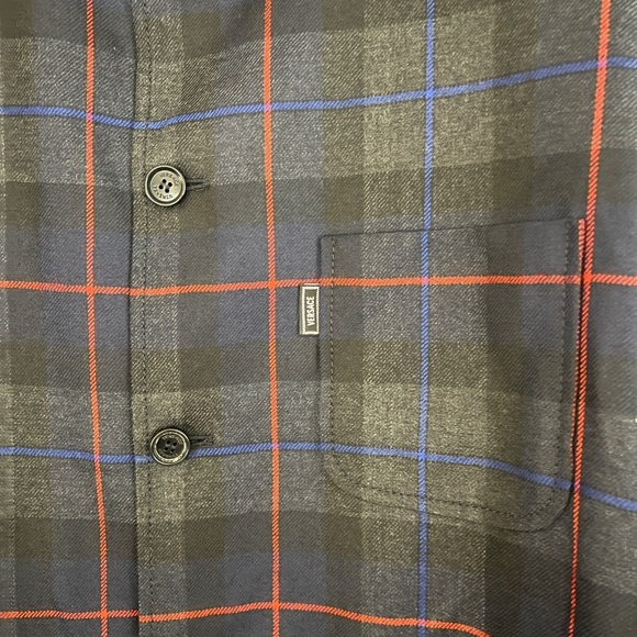 AUTHENTIC new VERSACE wool JACKET SHIRT sz52 L - XL - Picture 4 of 13